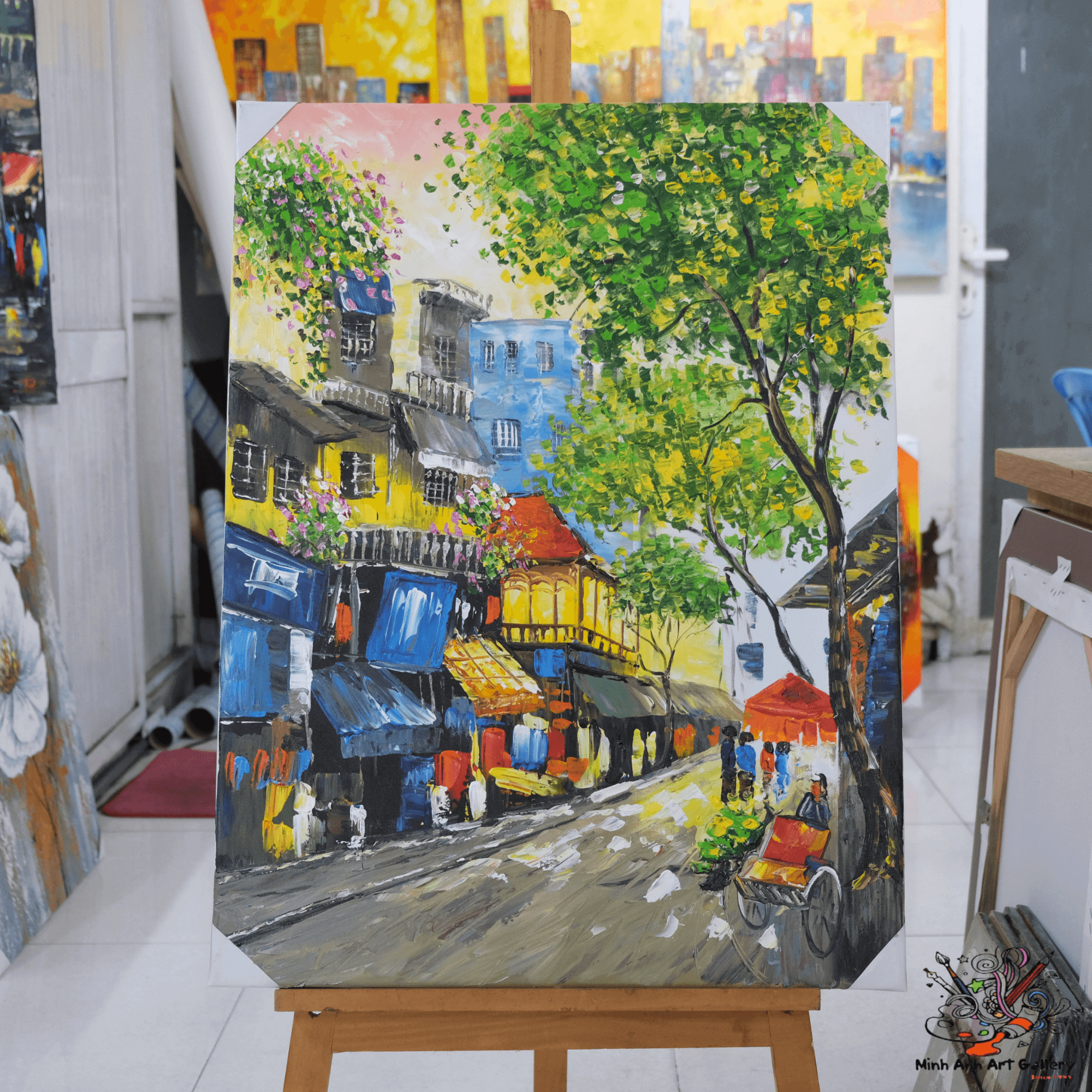 Vietnam city landscape painting