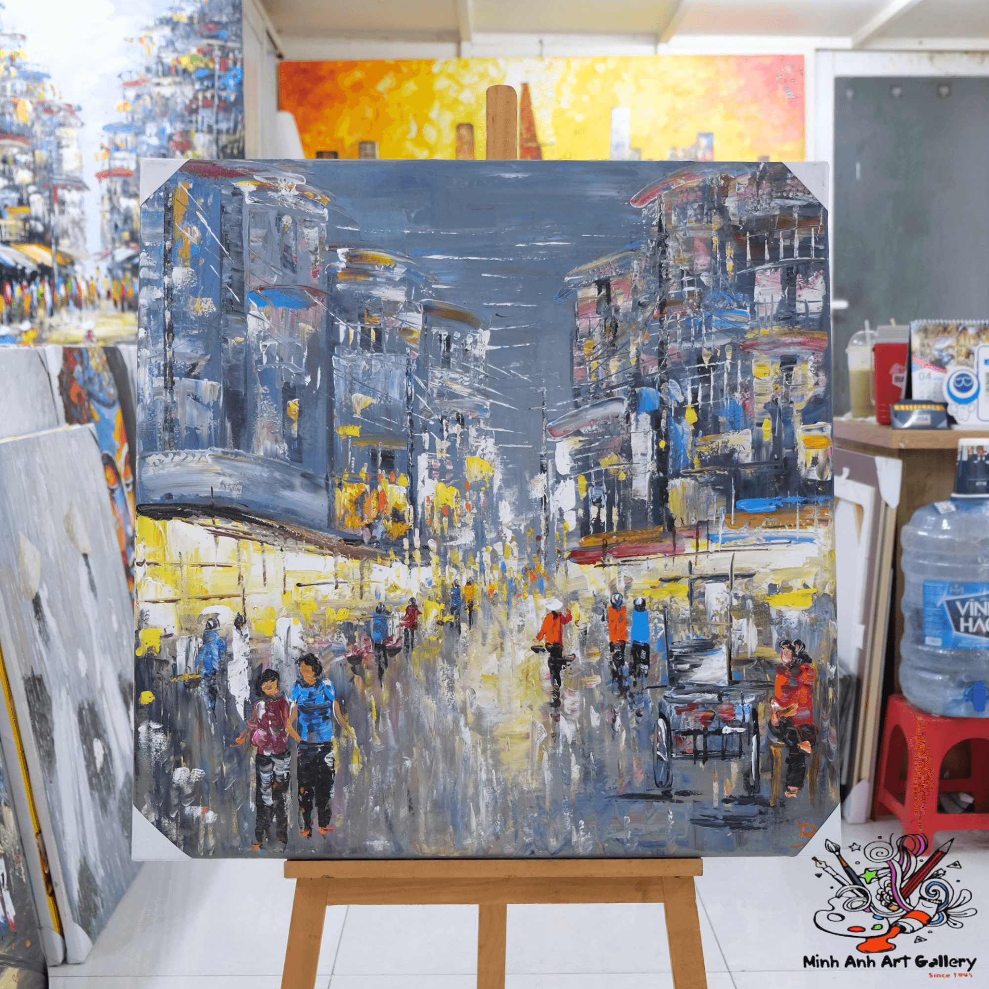 Vietnam city landscape painting