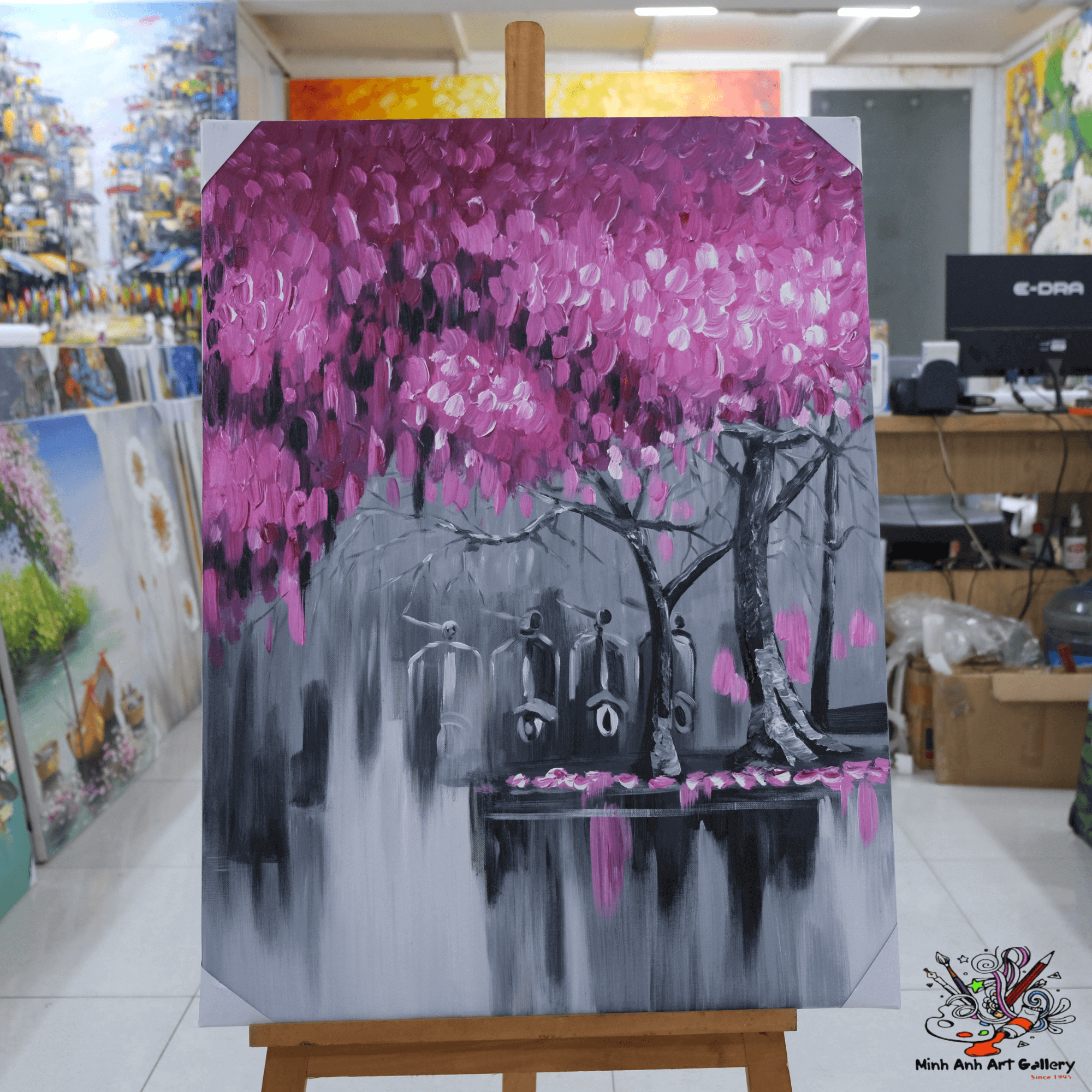 Vietnam city landscape painting