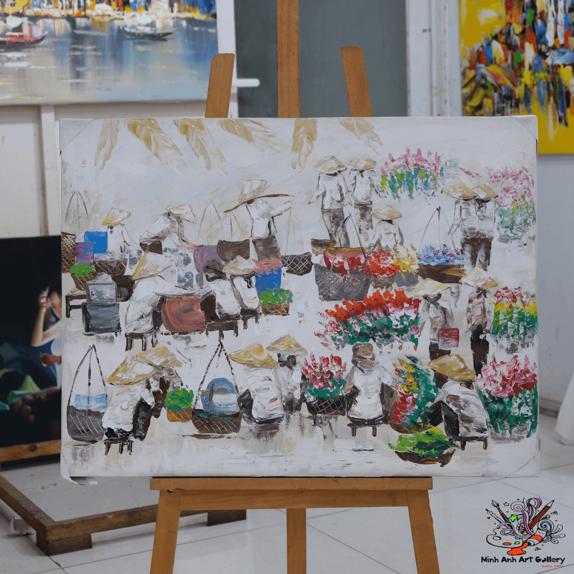 Vietnam city landscape painting