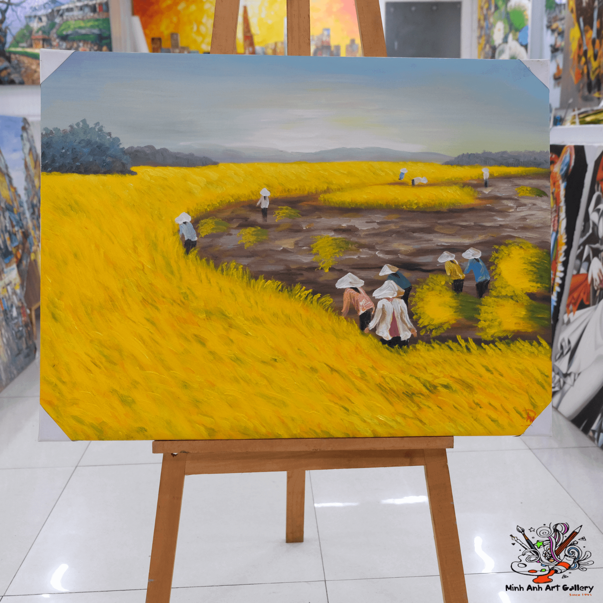 Vietnam rice field painting