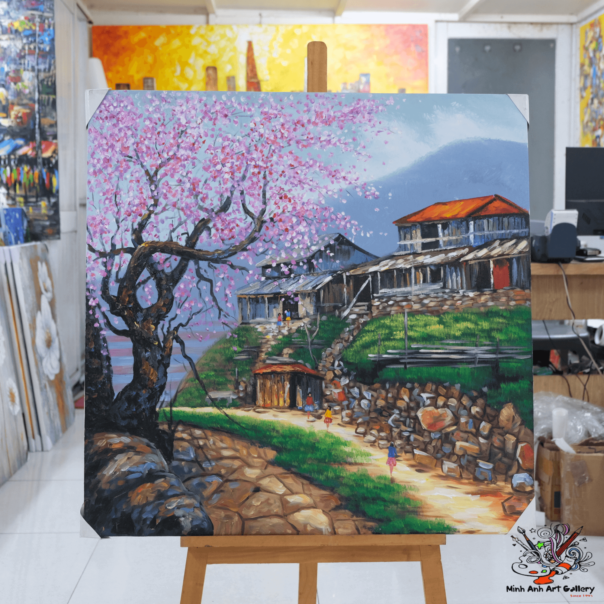 Vietnam village  painting
