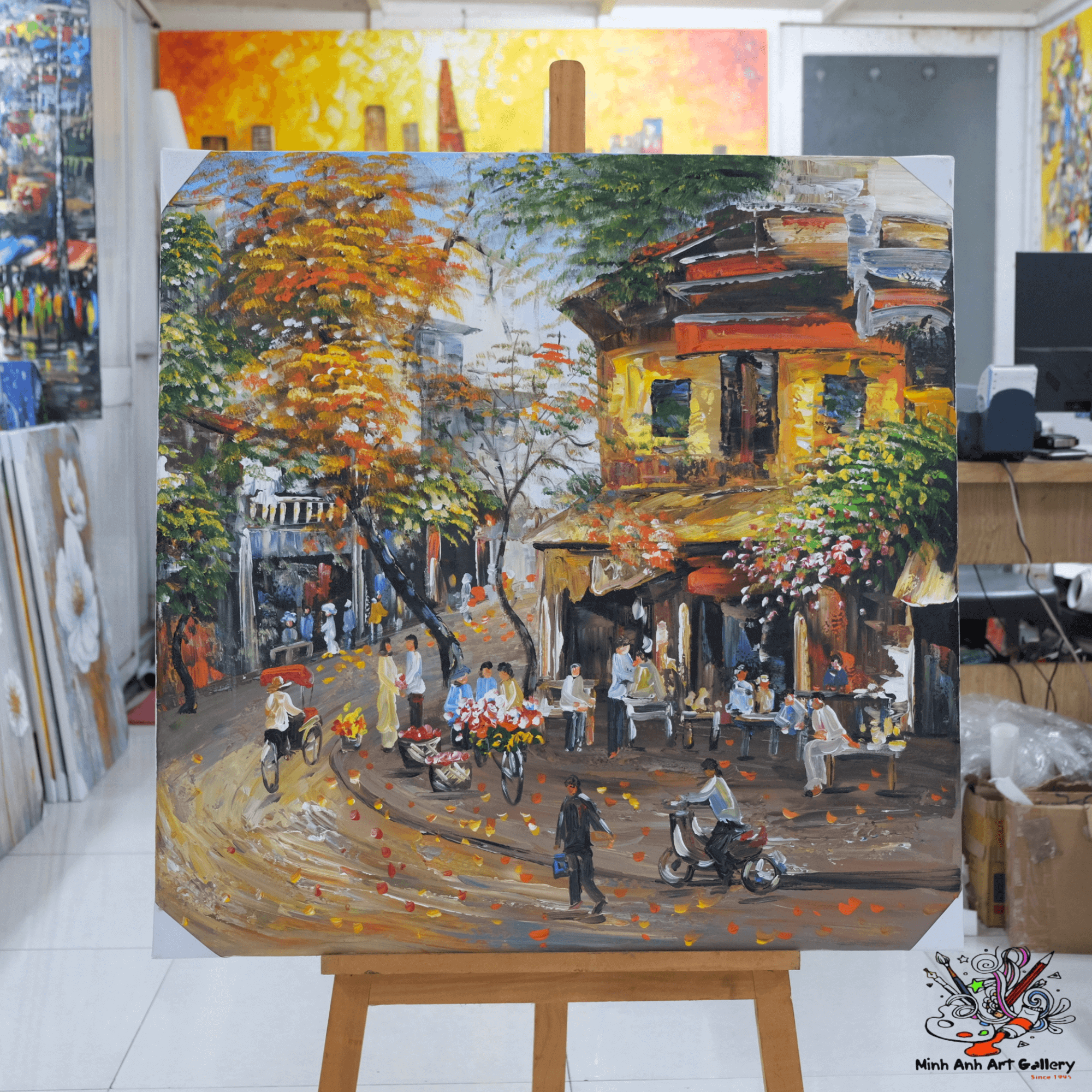 Vietnam village  painting