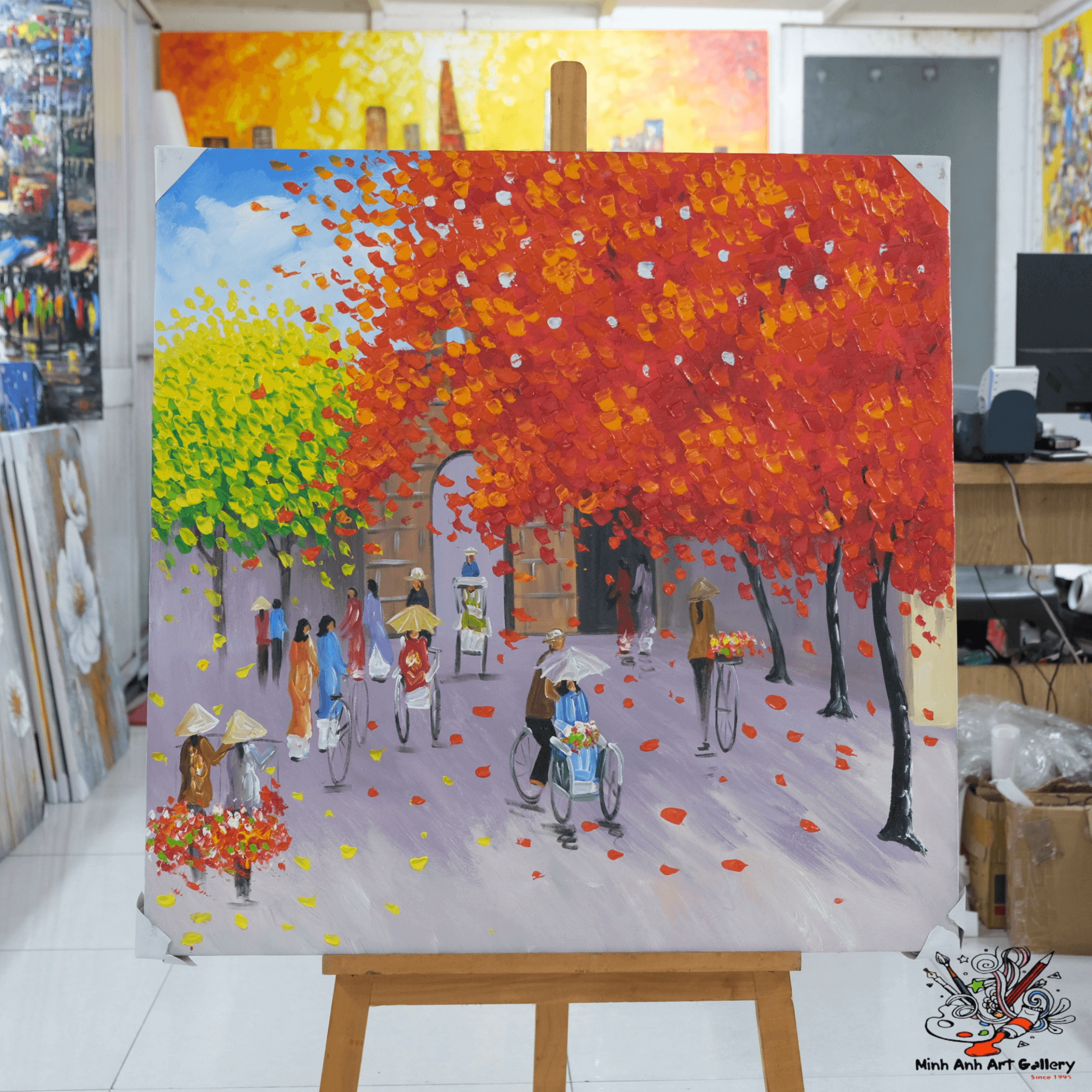 Vietnam village  painting