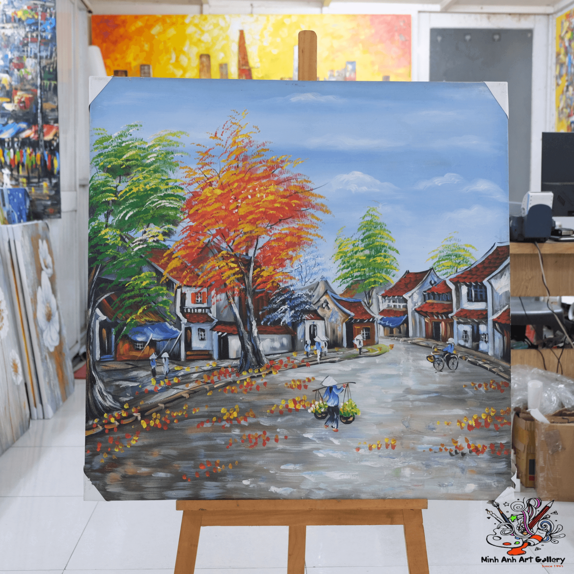 Vietnam village  painting