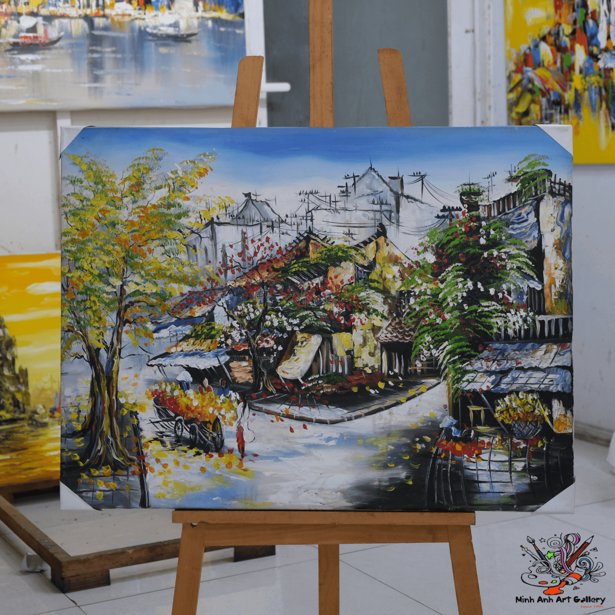 Vietnam village  painting