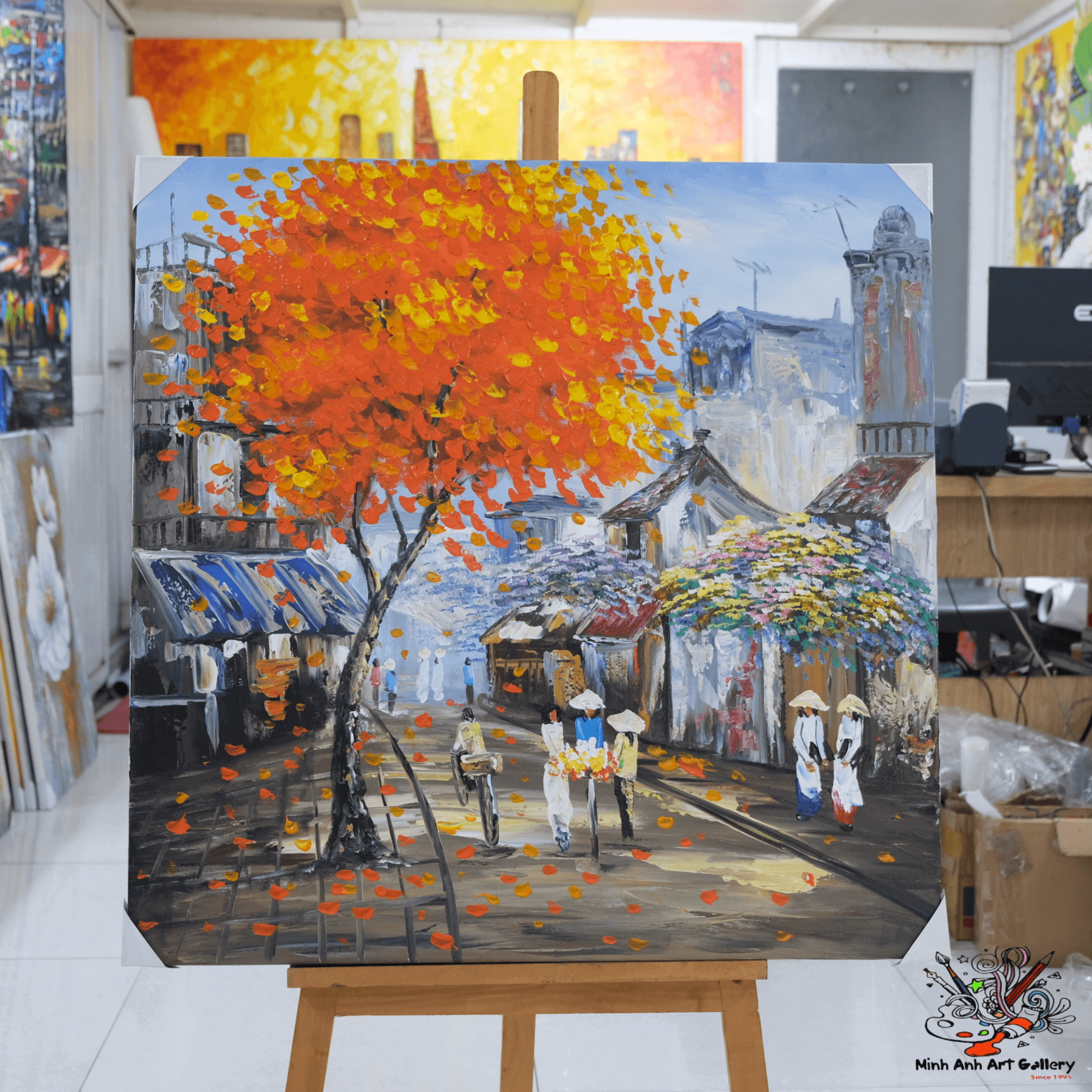 Vietnam village  painting