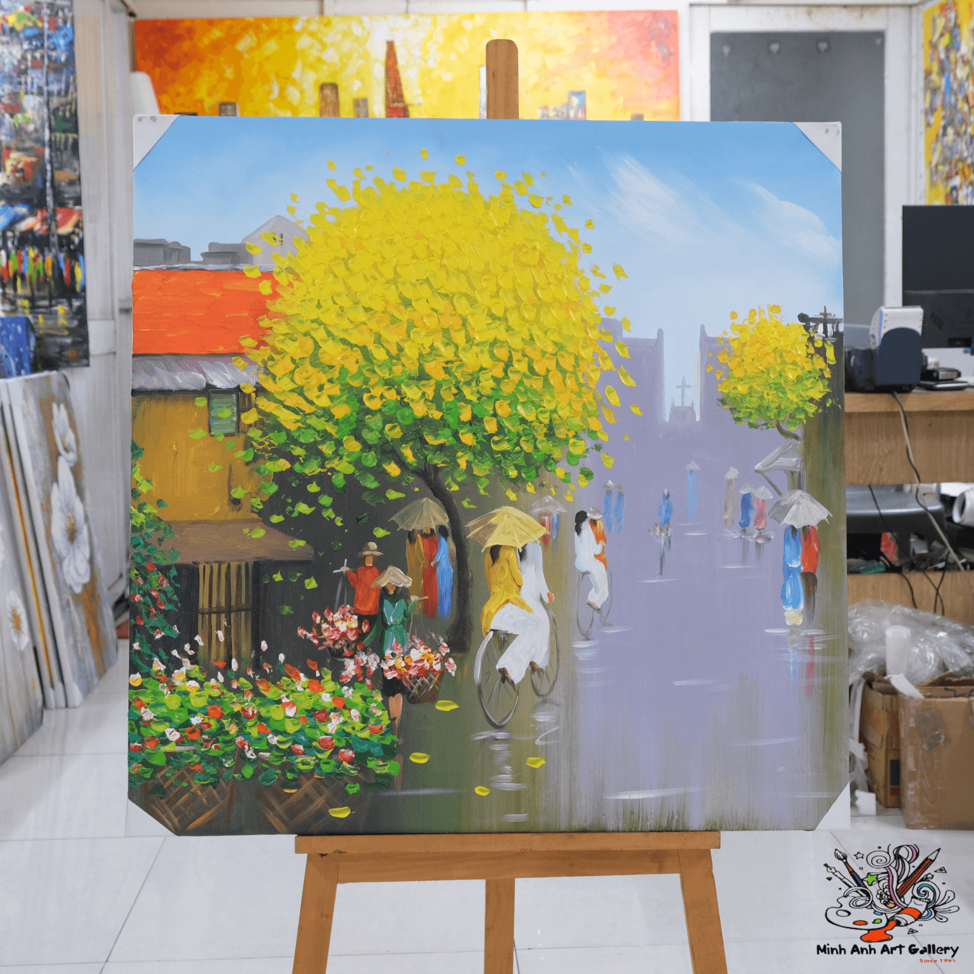 Vietnam village  painting