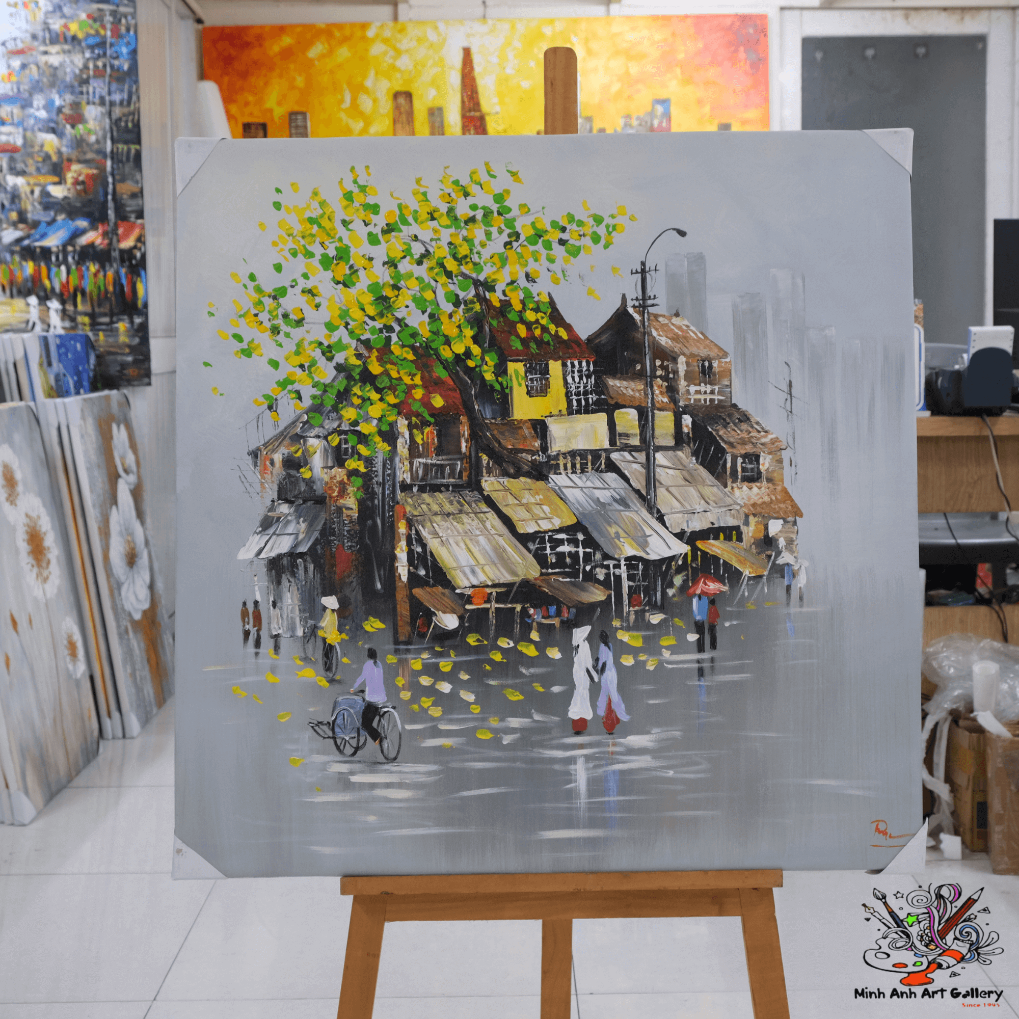 Vietnam village  painting