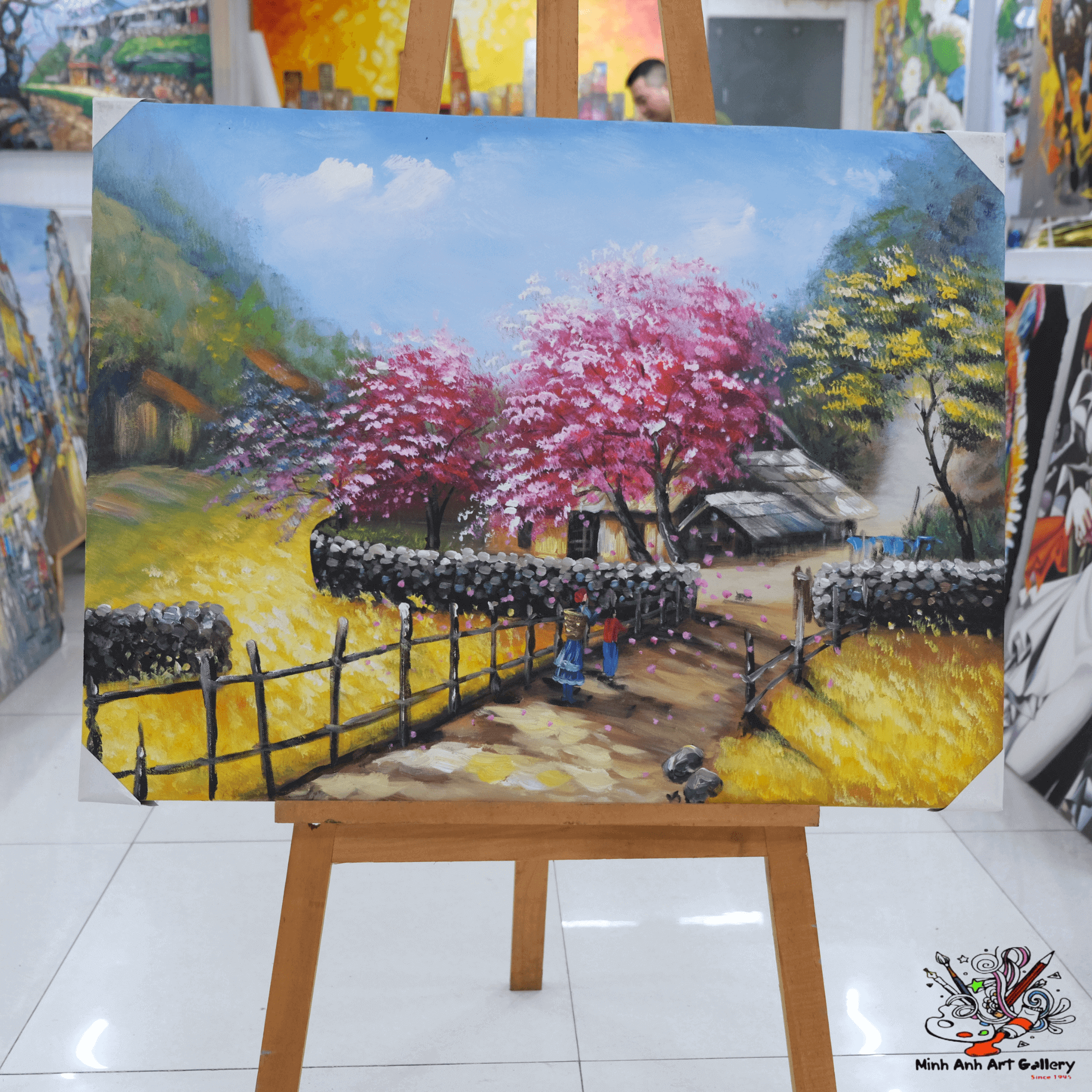 Vietnam village  painting