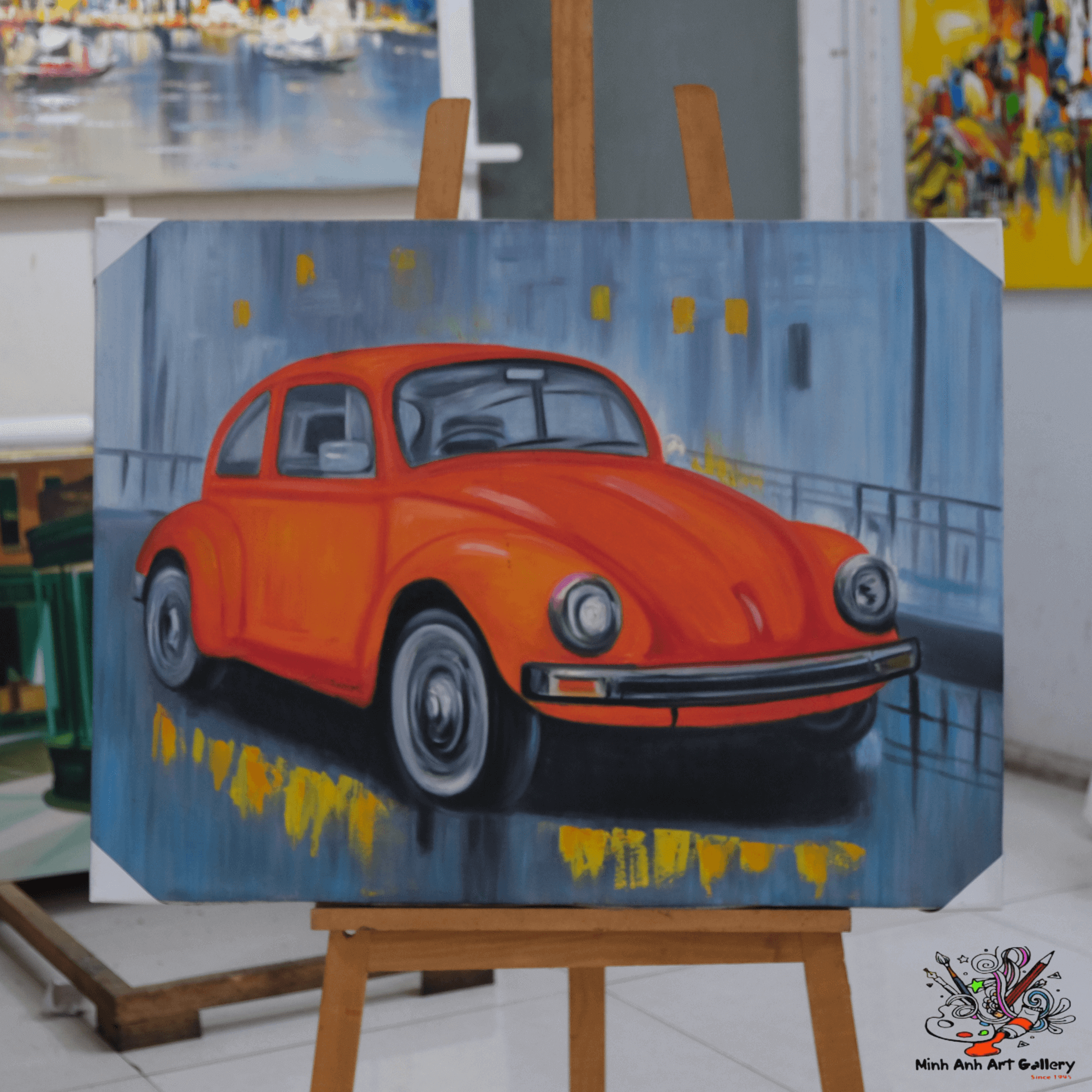 Volkswagen Beetle painting