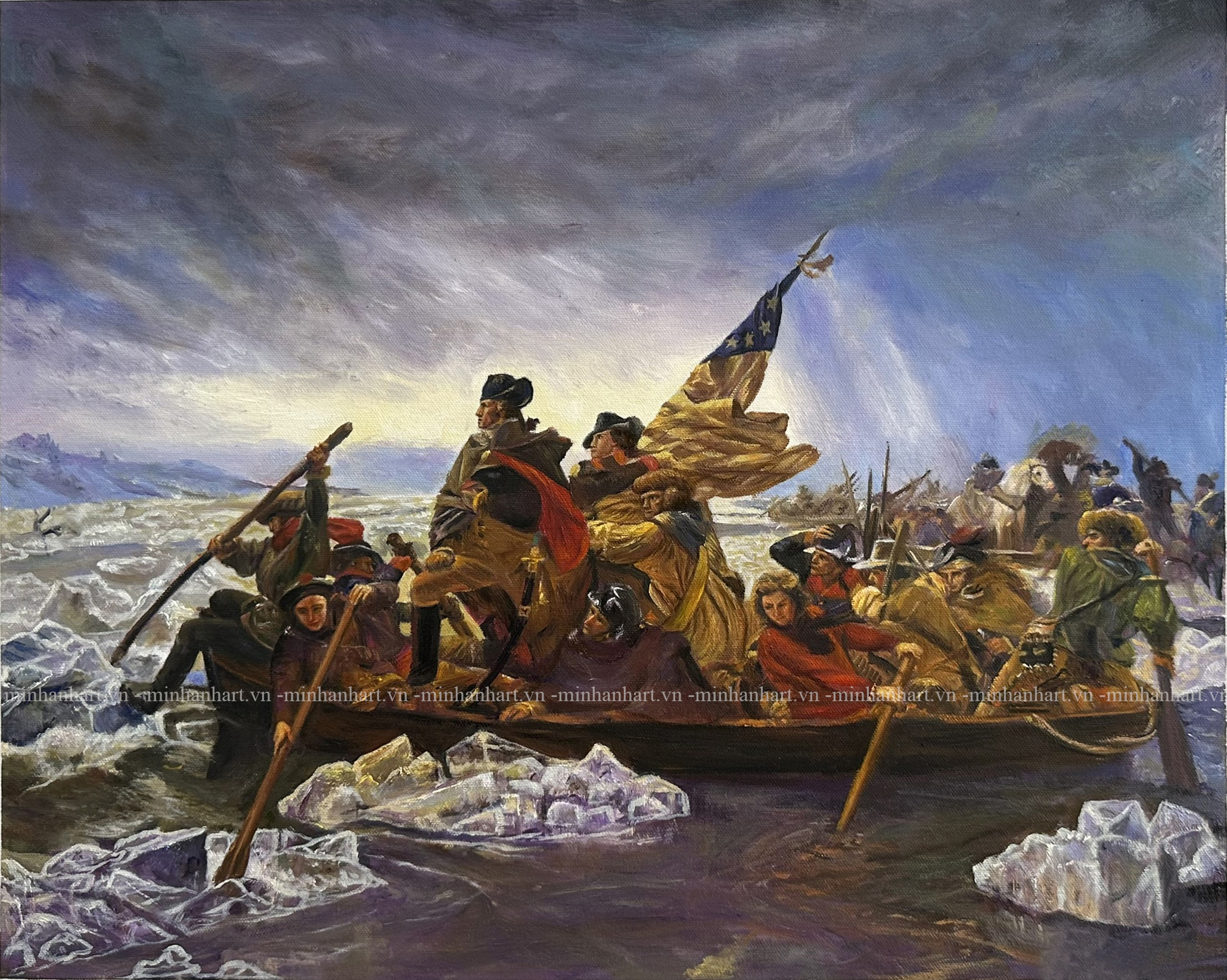 Washington Crossing the Delaware by  Emanuel Leutze