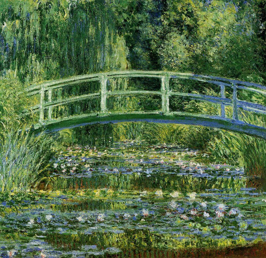 Water Lilies and Japanese Bridge -Monet
