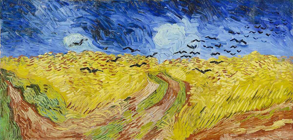 cánh đồng lúa mì với những con quạ Van Gogh