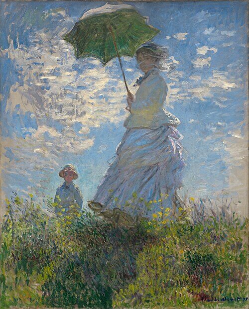 Woman with a Parasol, Madame Monet and Her Son - Claude_Monet