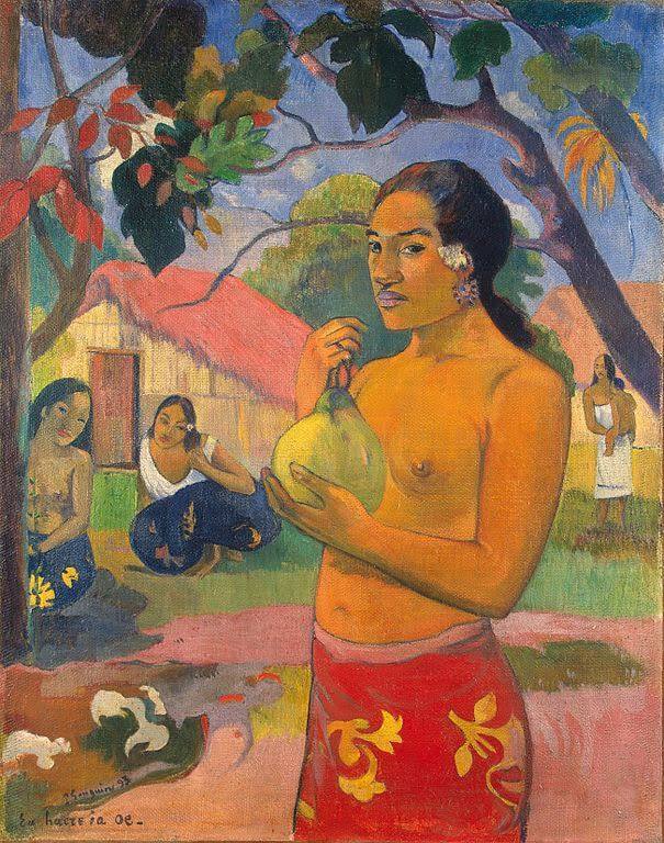 woman with fruit - Paul Gauguin