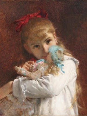 A New Doll - Pierre Auguste Cot