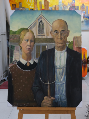 American Gothic by Grant Wood