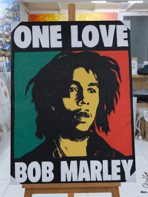 bob marley painting