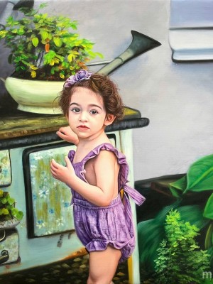 Children Portrait Painting – A Gentle Celebration of Innocence and Growth