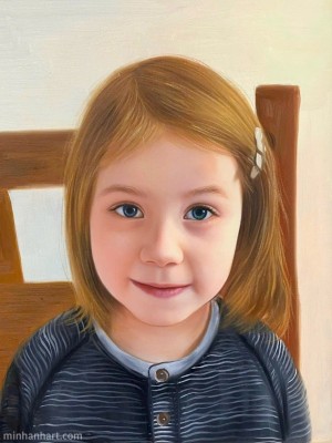 Classic Children Portrait – A Close-Up of Innocence and Grace