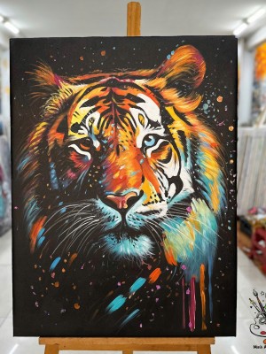 Colorful Tiger Painting