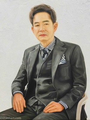 Custom Executive Portrait – A Powerful Reflection of Class and Confidence
