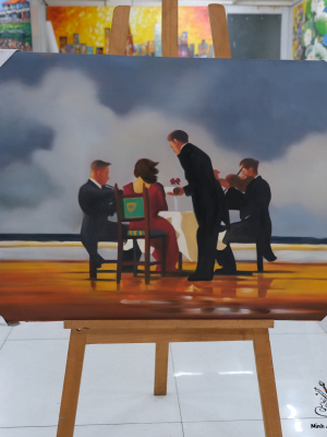 Elegy for a Dead Admiral by Jack Vettriano reproduction