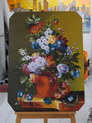 flowers in vase painting