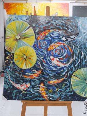 koi fish painting