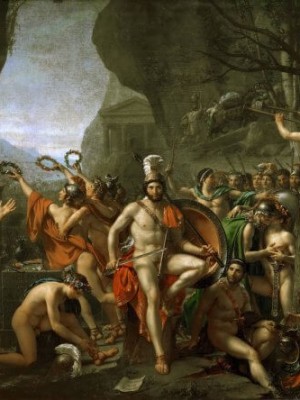 Leonidas at Thermopylae 1814 - Jacques Louis David