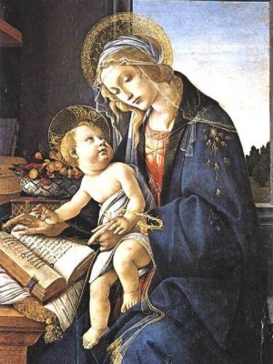 Madonna of the Book - Botticelli