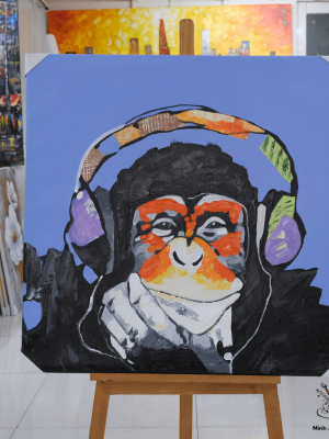 monkey painting