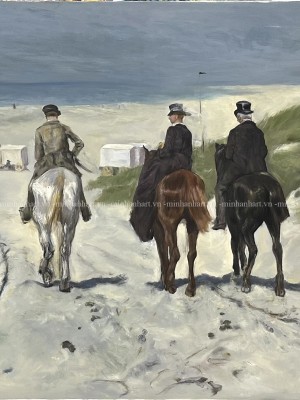 Morning Ride along the Beach by Anton Mauve