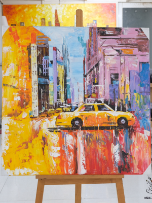 New York city abstract painting