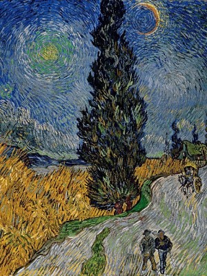 Road with Cypress and Star -Vincent_van_Gogh