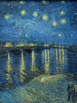 Đêm đầy sao trên sông Rhone Vincent Van Gogh