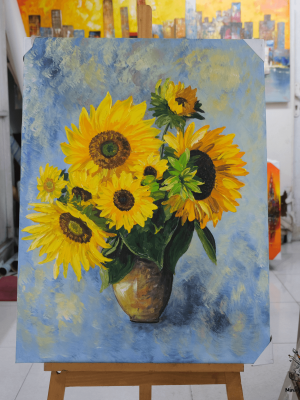 Sunflowers painting