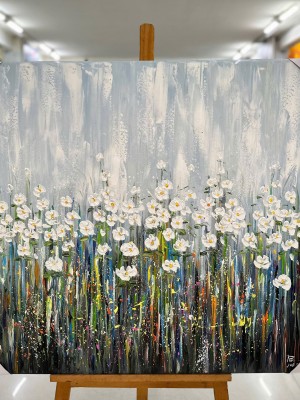 Texture Wildflower Abstract Painting