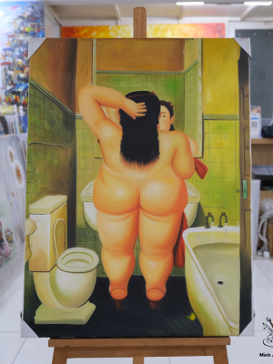 The Bath by Fernando Botero
