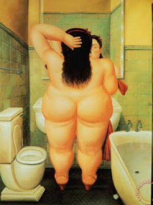 The Bathroom - Botero