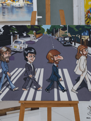 The Beatles painting