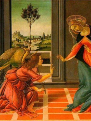 The cestello annunciation1 - Botticelli
