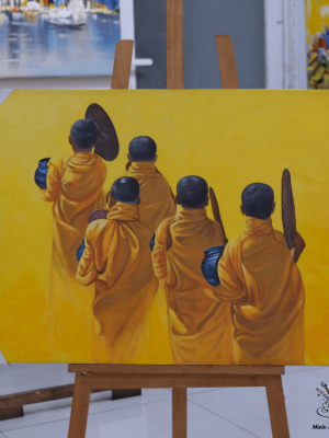 The monks painting