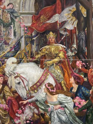 The Two Crowns by Frank Dicksee