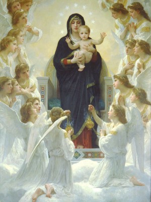 The Virgin With Angels - William Adolphe Bouguereau