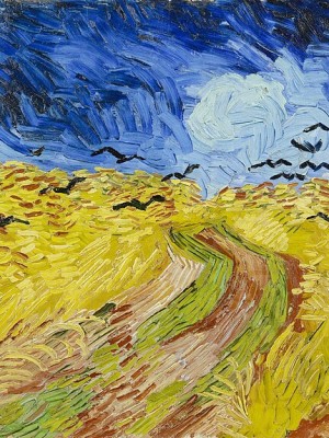 cánh đồng lúa mì với những con quạ Van Gogh