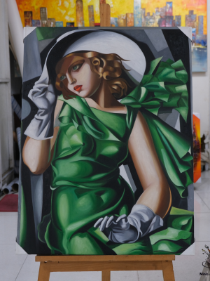 Young Lady with Gloves by Tamara de Lempicka